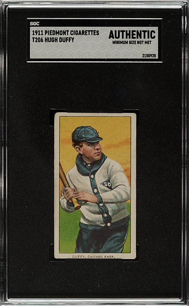 1909-1911 T206 White Border Hugh Duffy SGC Authentic