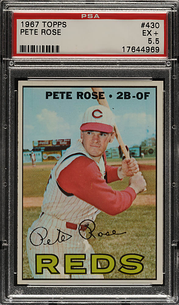 1967 Topps #430 Pete Rose PSA EX+ 5.5