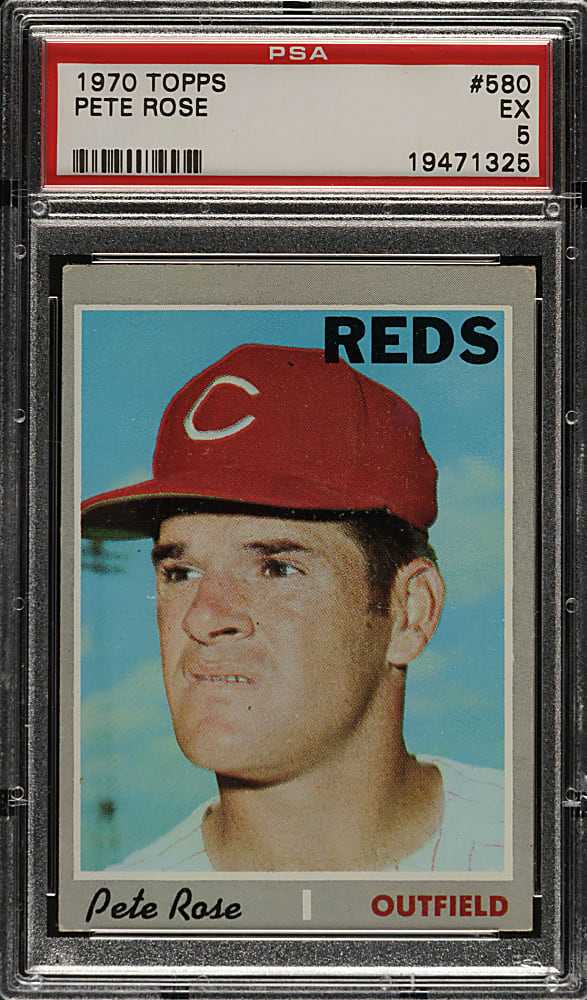 1970 Topps #580 Pete Rose PSA EX 5