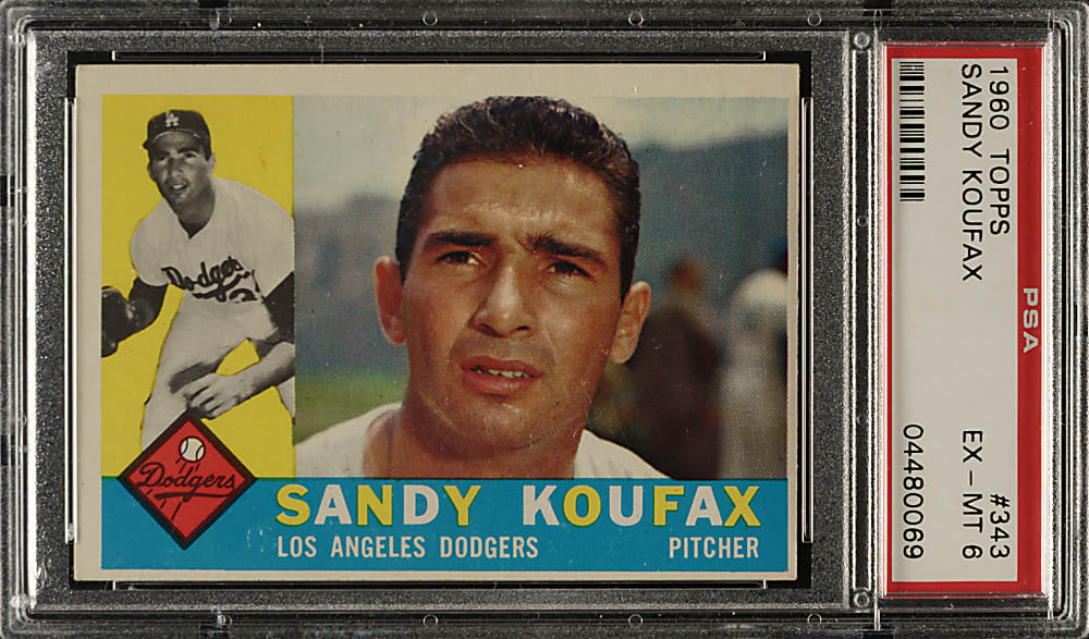 1960 Topps #343 Sandy Koufax PSA EX-MT 6