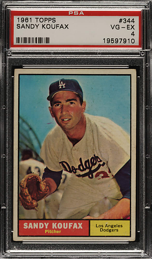 1961 Topps #344 Sandy Koufax PSA VG-EX 4