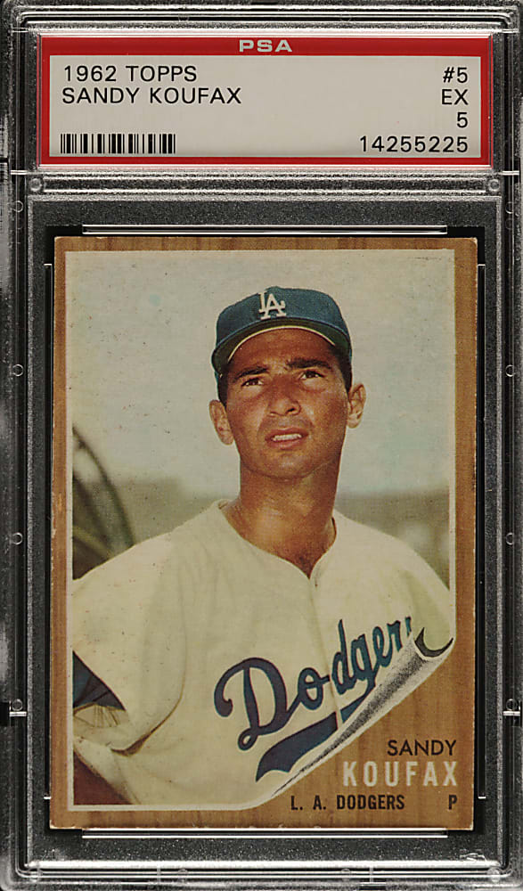 1962 Topps #5 Sandy Koufax PSA EX 5