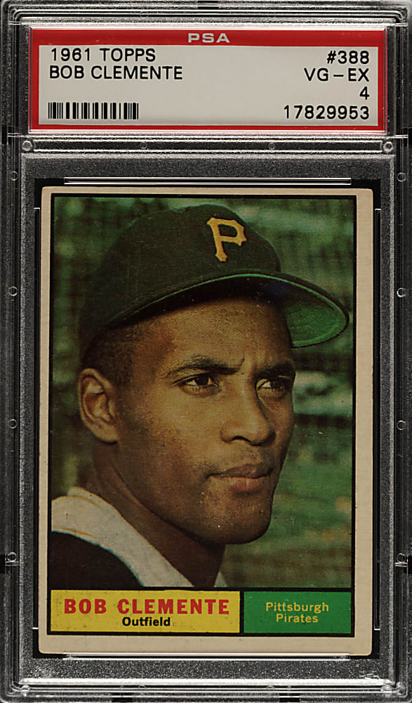 1961 Topps #388 Roberto Clemente PSA VG-EX 4