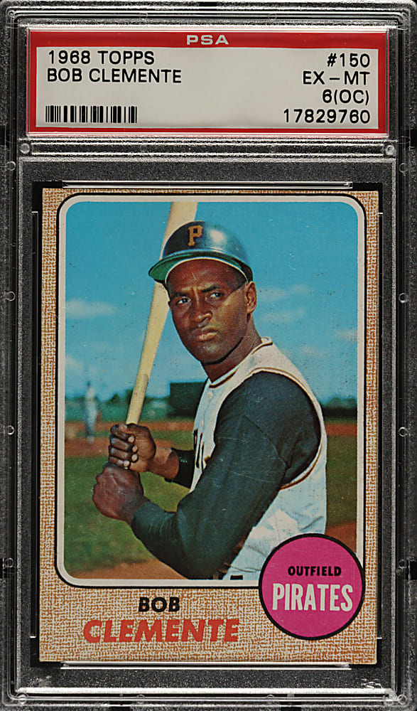 1968 Topps #150 Roberto Clemente PSA EX-MT 6 (OC)