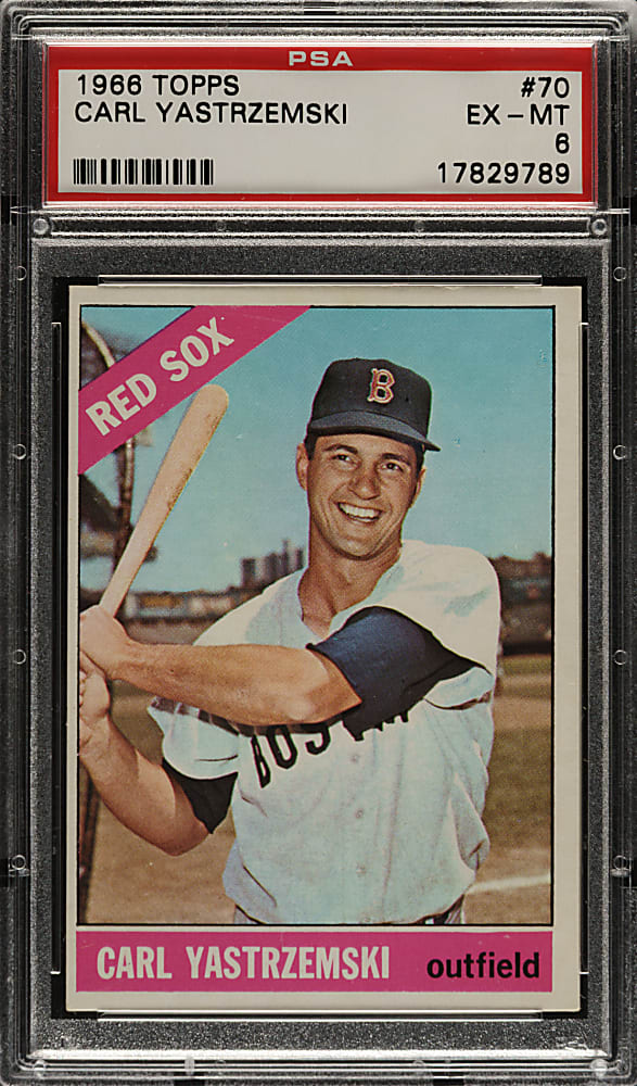 1966 Topps #70 Carl Yastrzemski PSA EX-MT 6