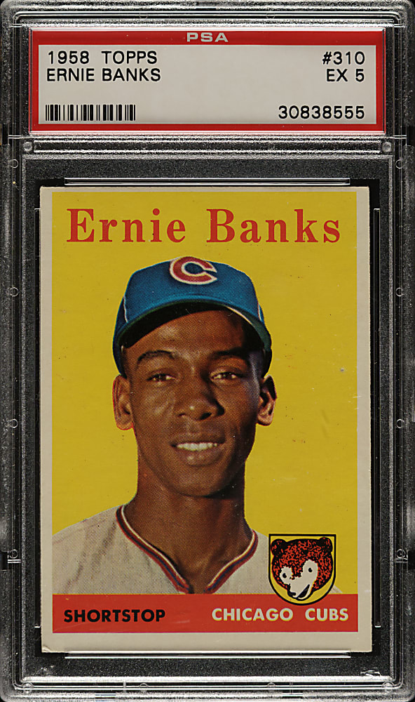 1958 Topps #310 Ernie Banks PSA EX 5