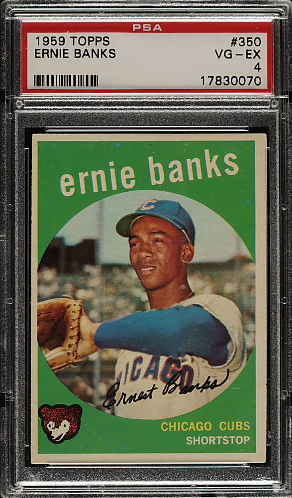 1959 Topps #350 Ernie Banks PSA VG-EX 4