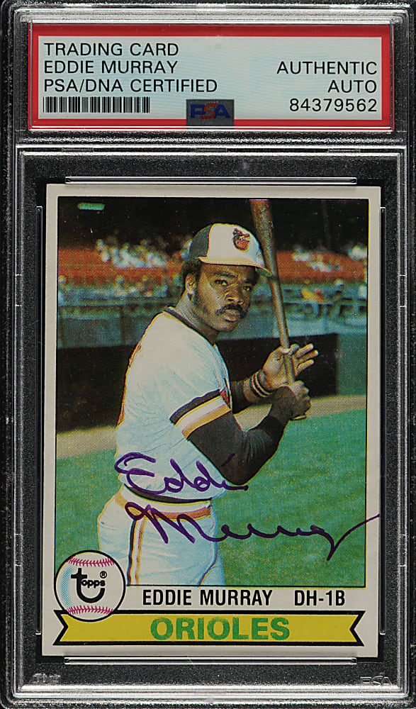 Signed 1979 Topps #640 Eddie Murray - PSA/DNA