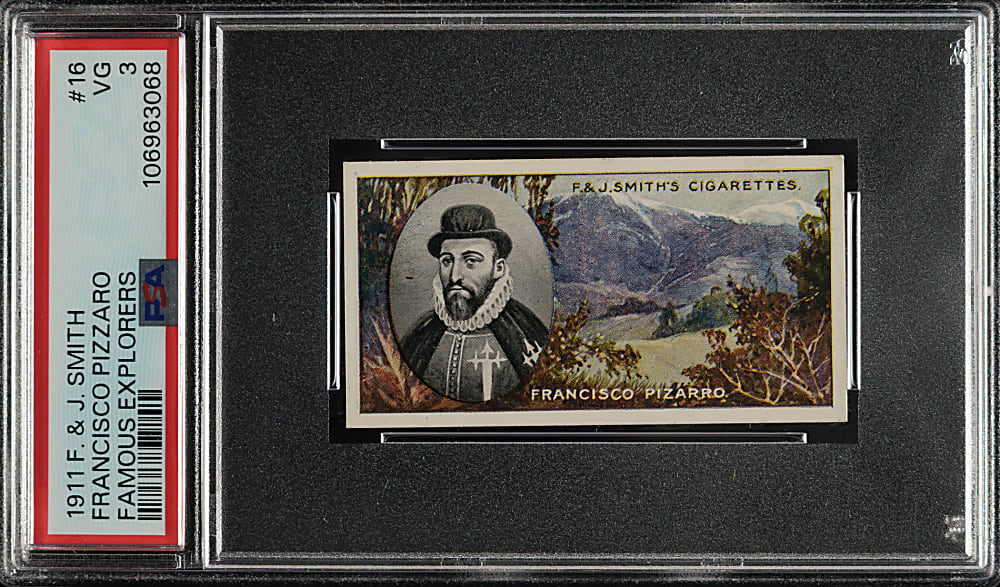 1911 F. & J. Smith "Famous Explorers" #16 Francisco Pizzaro PSA VG 3