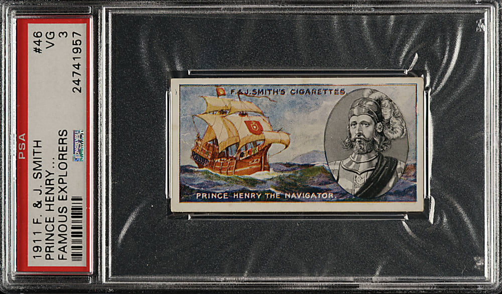1911 F. & J. Smith "Famous Explorers" #46 Prince Henry PSA VG 3