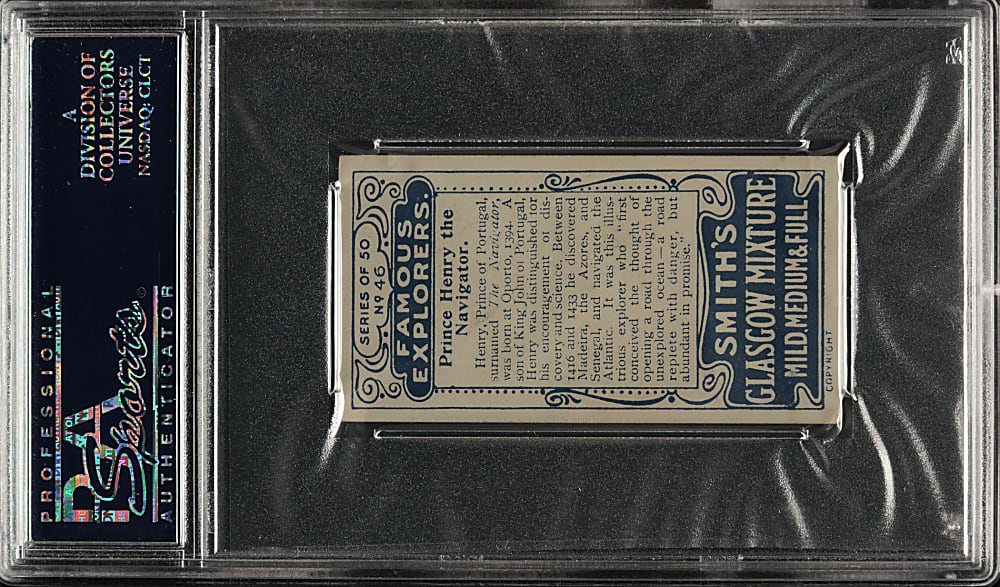 1911 F. & J. Smith "Famous Explorers" #46 Prince Henry PSA VG 3