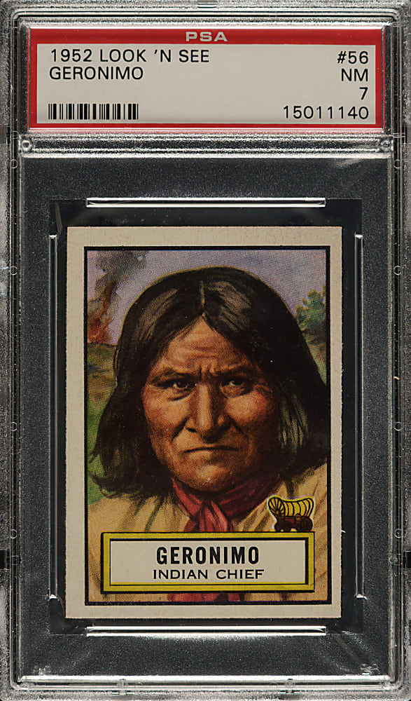 1952 Topps "Look 'n See" #56 Geronimo PSA NM 7