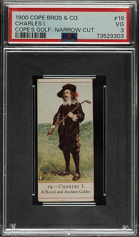 1900 Cope Bros. Co. "Cope's Golfers" #19 Charles I. PSA VG 3 - Rare Narrow Cut
