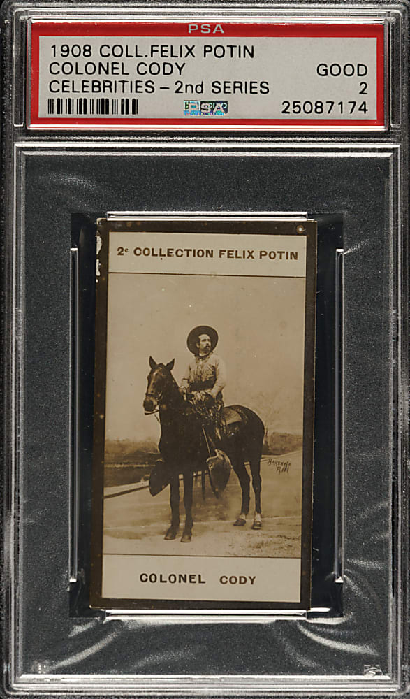 1908 Collection Felix Potin Celebrities Second Series Colonel Cody PSA GOOD 2