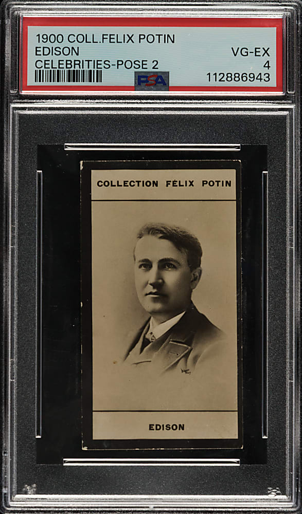 1900 Collection Felix Potin Celebrities Edison PSA VG-EX 4