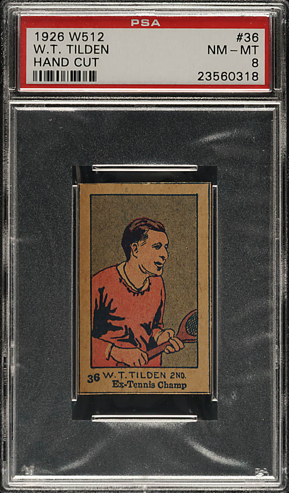 1926 W512 #36 W. T. Tilden PSA NM-MT 8
