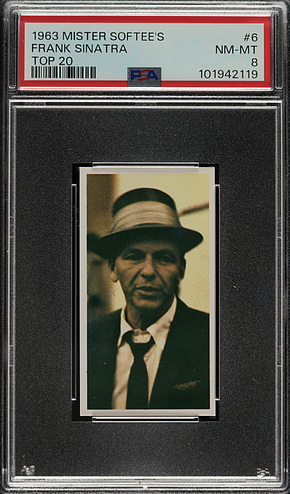 1963 Mister Softee's "Top 20" #6 Frank Sinatra PSA NM-MT 8