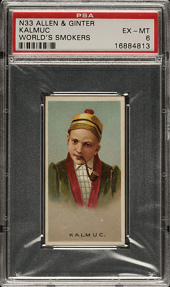 1888 N33 Allen & Ginter "World's Smokers" Kalmuc PSA EX-MT 6