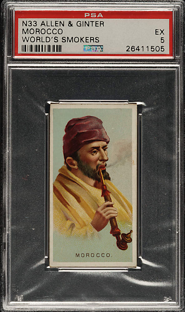 1888 N33 Allen & Ginter "World's Smokers" Morocco PSA EX 5