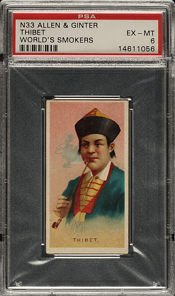 1888 N33 Allen & Ginter "World's Smokers" Thibet PSA EX-MT 6