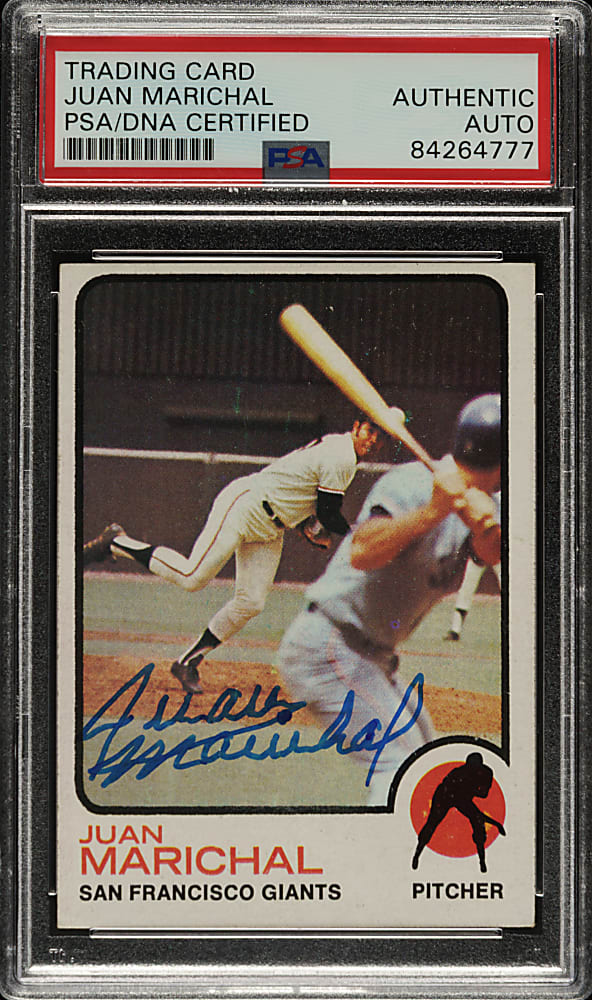 Signed 1973 Topps #480 Juan Marichal - PSA/DNA