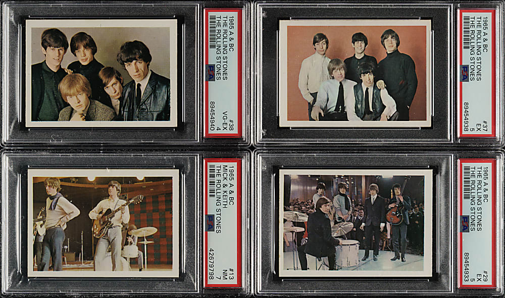 1965 A & BC "The Rolling Stones" PSA-Graded Collection (18)
