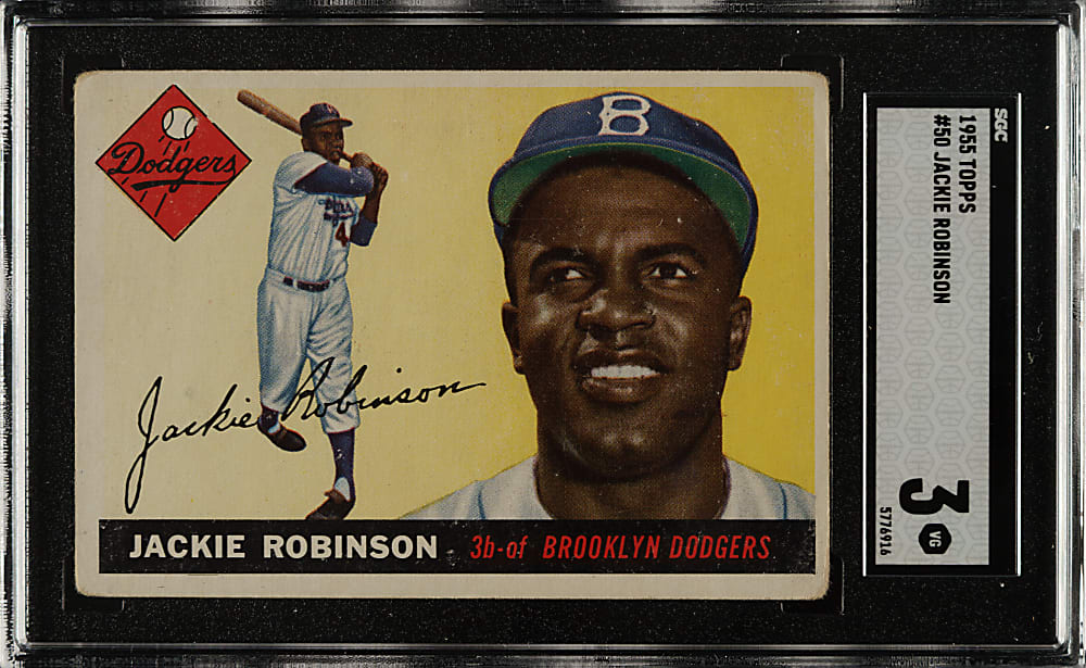 1955 Topps #50 Jackie Robinson SGC VG 3