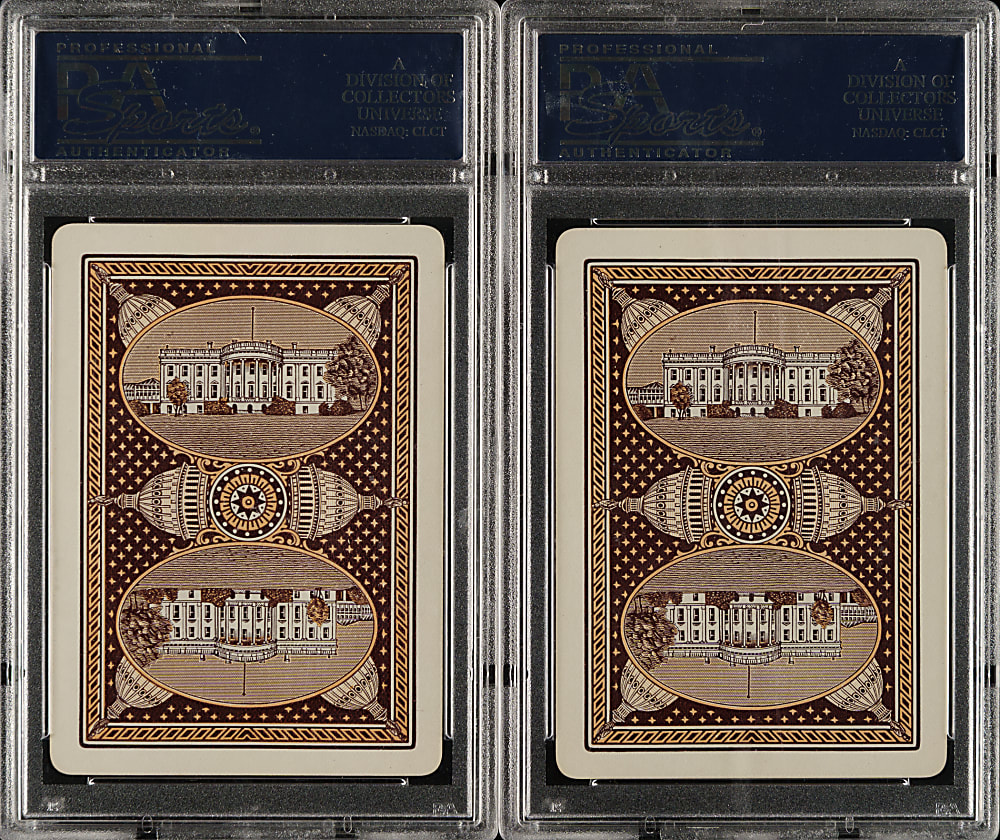 1900 PL9-1 Cincinnati Gm. Co. In the White-House PSA-Graded Pair Featuring Grover Cleveland, James Garfield, and Chester Arthur