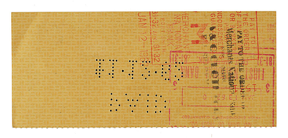 1962 Harry Feldman Signed Check