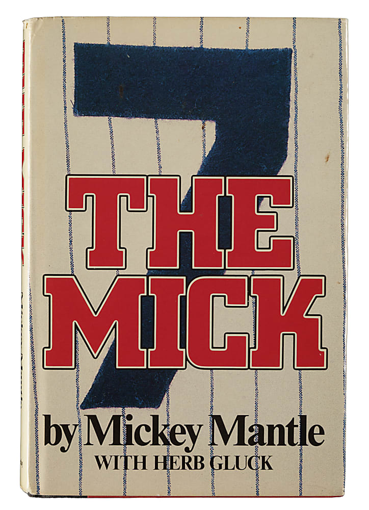 Mickey Mantle Signed "The Mick" Book - JSA