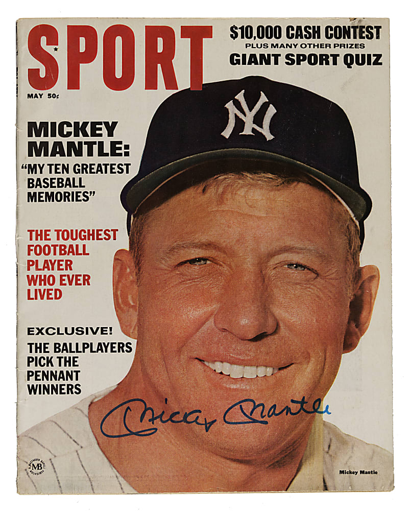 1967 Mickey Mantle Signed "Sport" Magazine - JSA