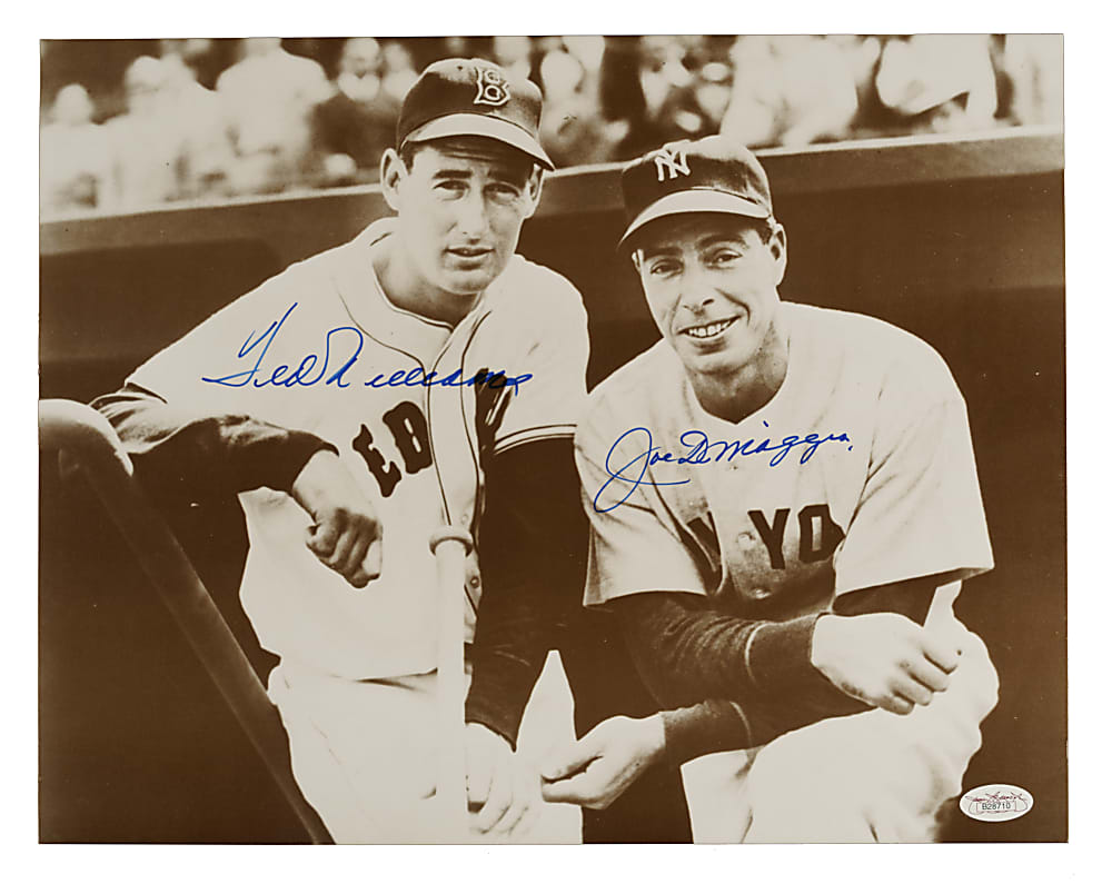 Ted Williams and Joe DiMaggio Signed Photograph - JSA