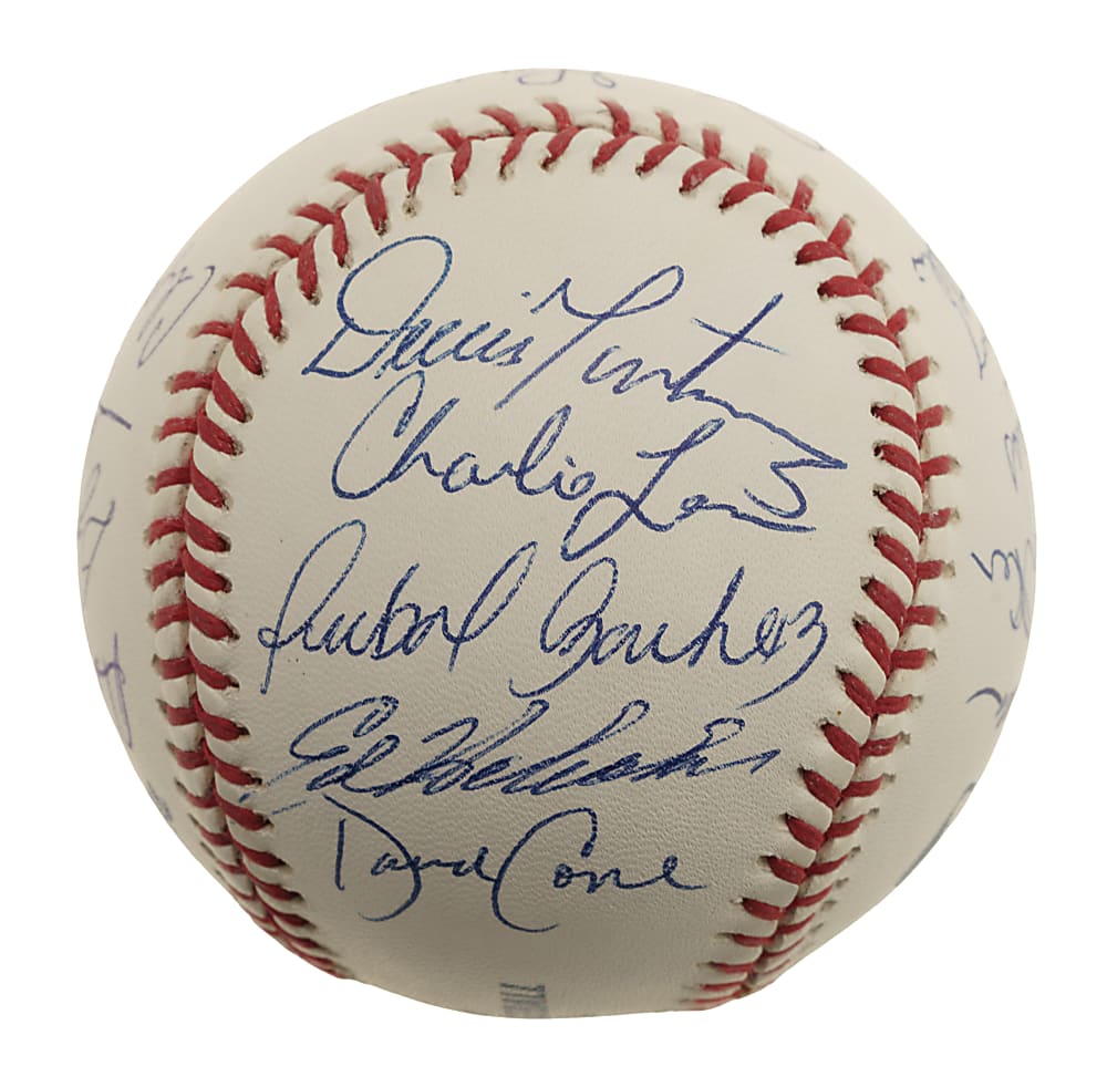 No-Hitters Pitchers Multi-Signed Baseball (20 Signatures) with Bob Feller and Gaylord Perry - PSA/DNA