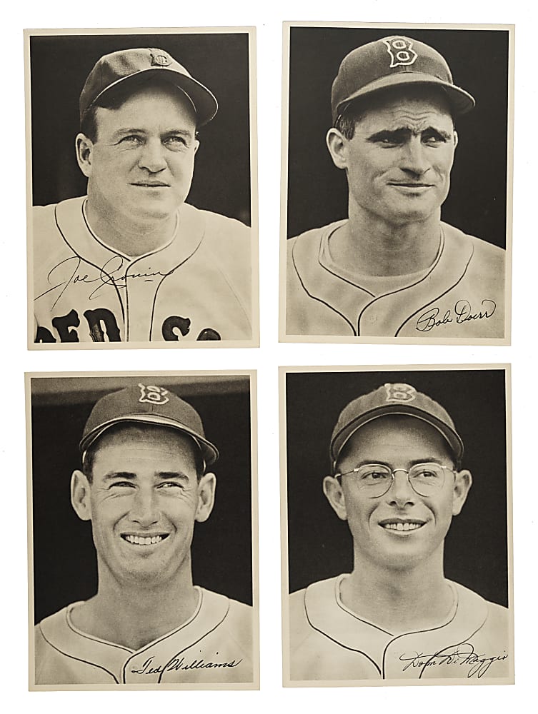 1947 Boston Red Sox Picture Pack Complete Set (25) Plus Original Envelope Including Ted Williams and Joe Cronin