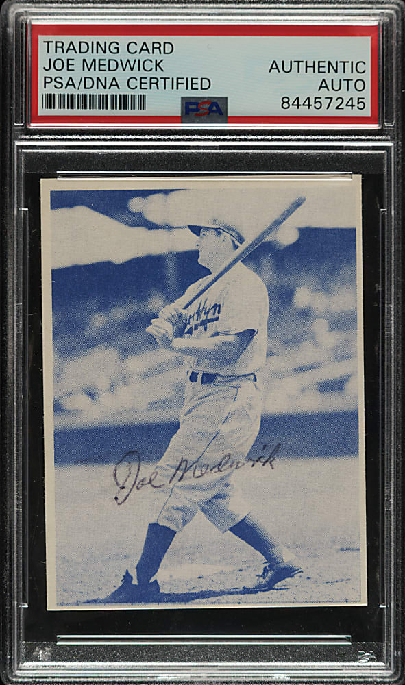 Signed 1973 TCMA Joe Medwick - PSA/DNA