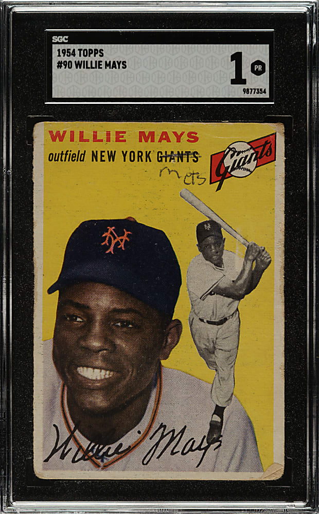 1954 Topps #90 Willie Mays SGC POOR 1