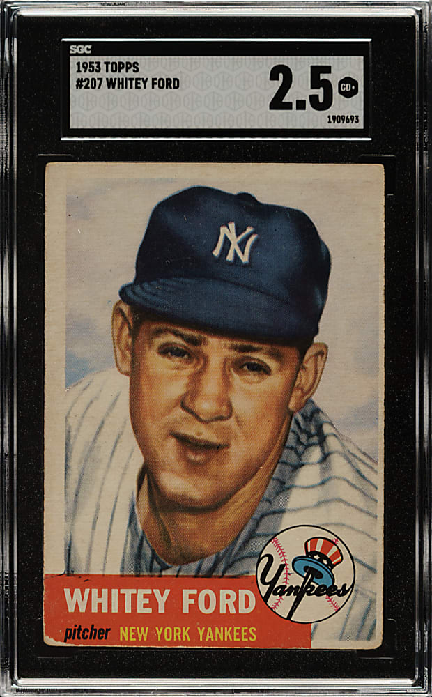 1953 Topps #207 Whitey Ford SGC GOOD+ 2.5