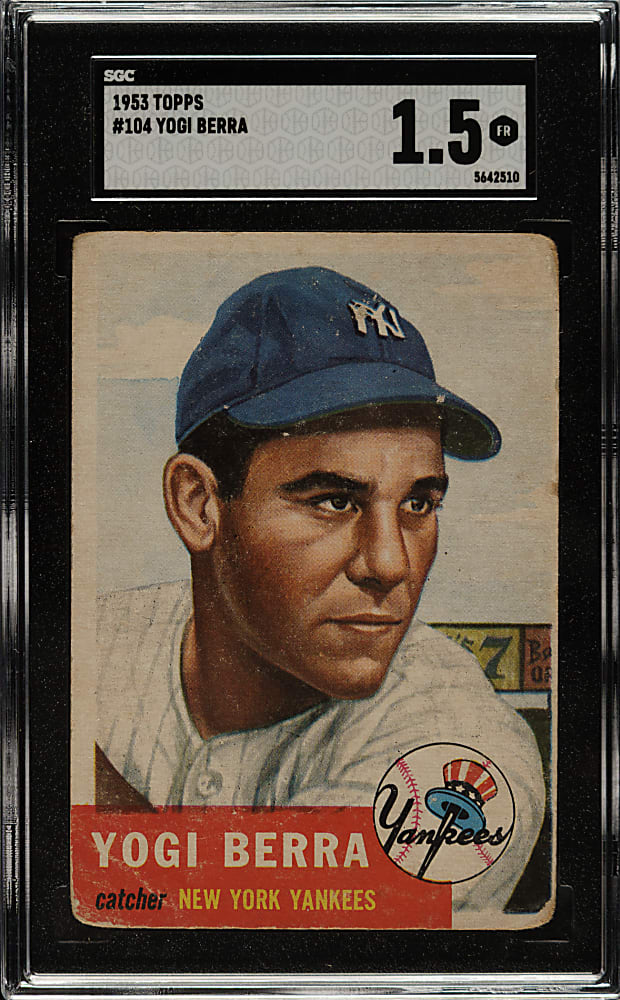 1953 Topps #104 Yogi Berra SGC FAIR 1.5