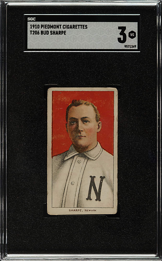 1909-1911 T206 White Border Bud Sharpe SGC VG 3