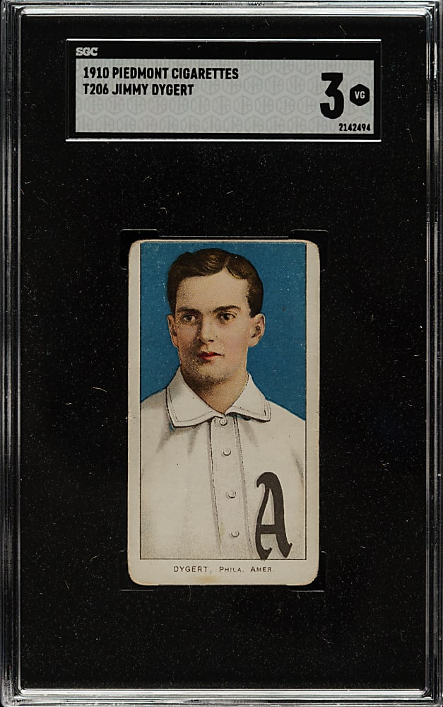 1909-1911 T206 White Border Jimmy Dygert SGC VG 3