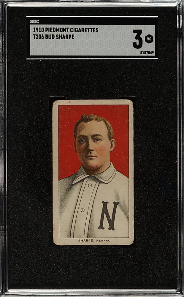 1909-1911 T206 White Border Bud Sharpe SGC VG 3