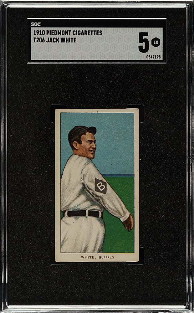 1909-1911 T206 White Border Jack White SGC EX 5