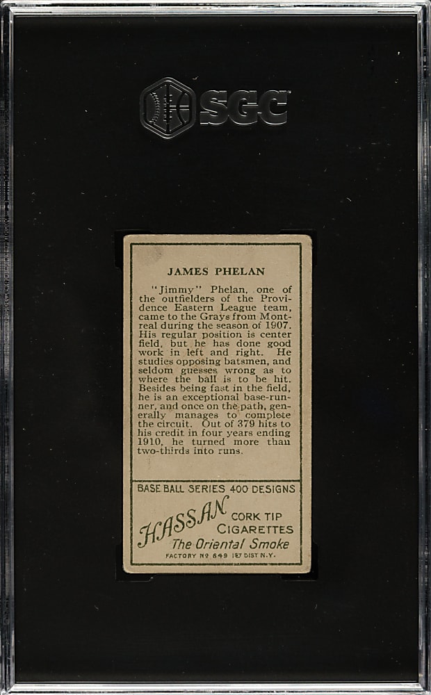 1911 T205 Gold Border Jimmy Phelan Minor Leaguer SGC VG/EX 4
