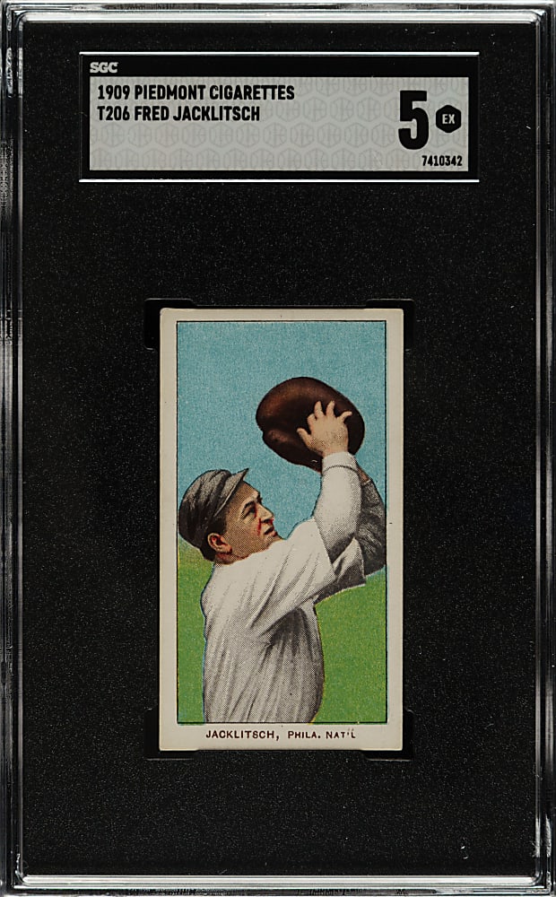 1909-1911 T206 White Border Fred Jacklitsch SGC EX 5