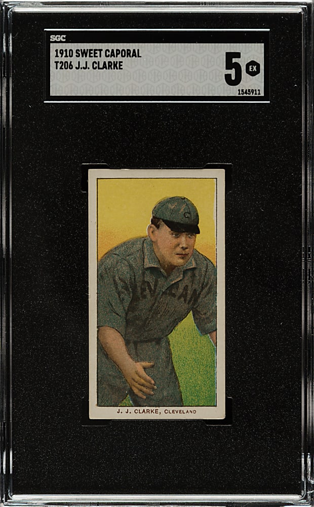 1909-1911 T206 White Border J.J. Clarke SGC EX 5