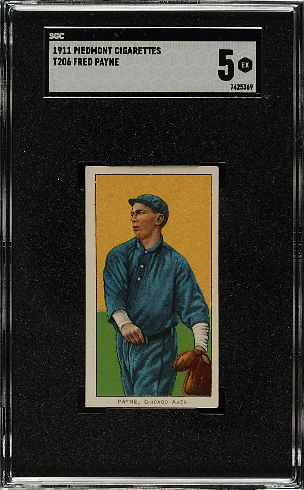 1909-1911 T206 White Border Fred Payne SGC EX 5