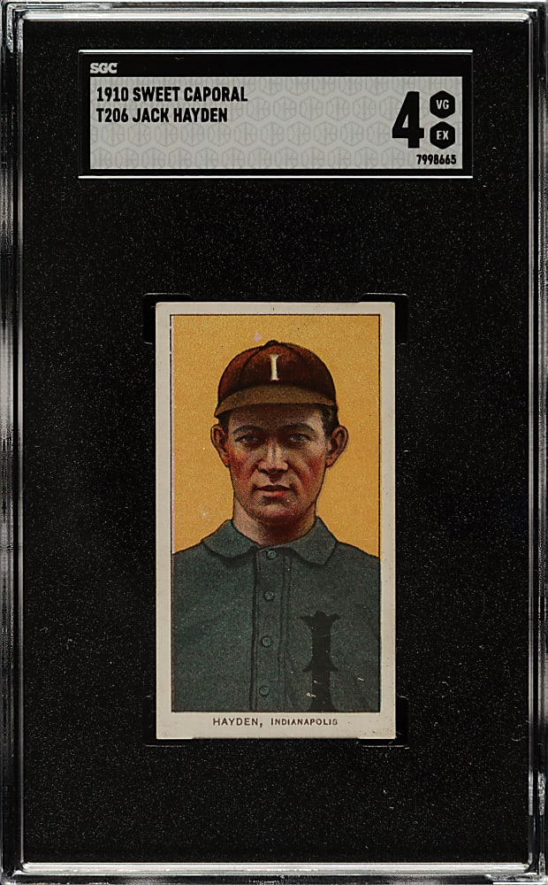 1909-1911 T206 White Border Jack Hayden SGC VG/EX 4