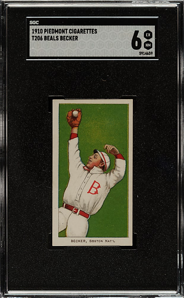 1909-1911 T206 White Border Beals Becker SGC EX/NM 6