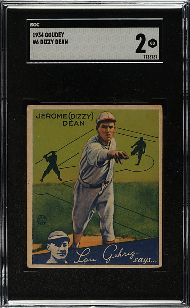 1934 R320 Goudey #6 Dizzy Dean SGC GOOD 2