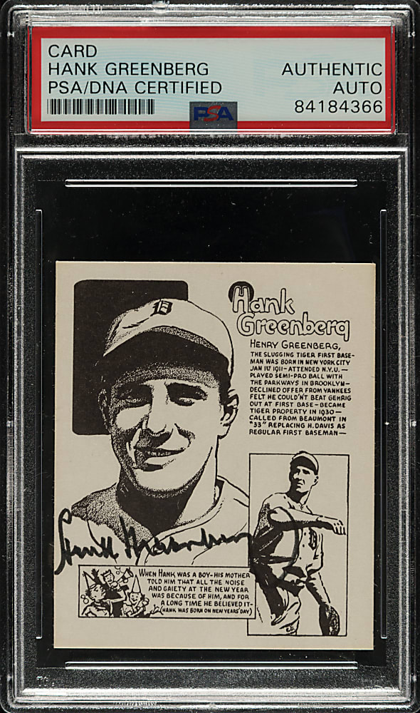 Signed 1976 Midwest Sports Collectors Convention Hank Greenberg - PSA/DNA